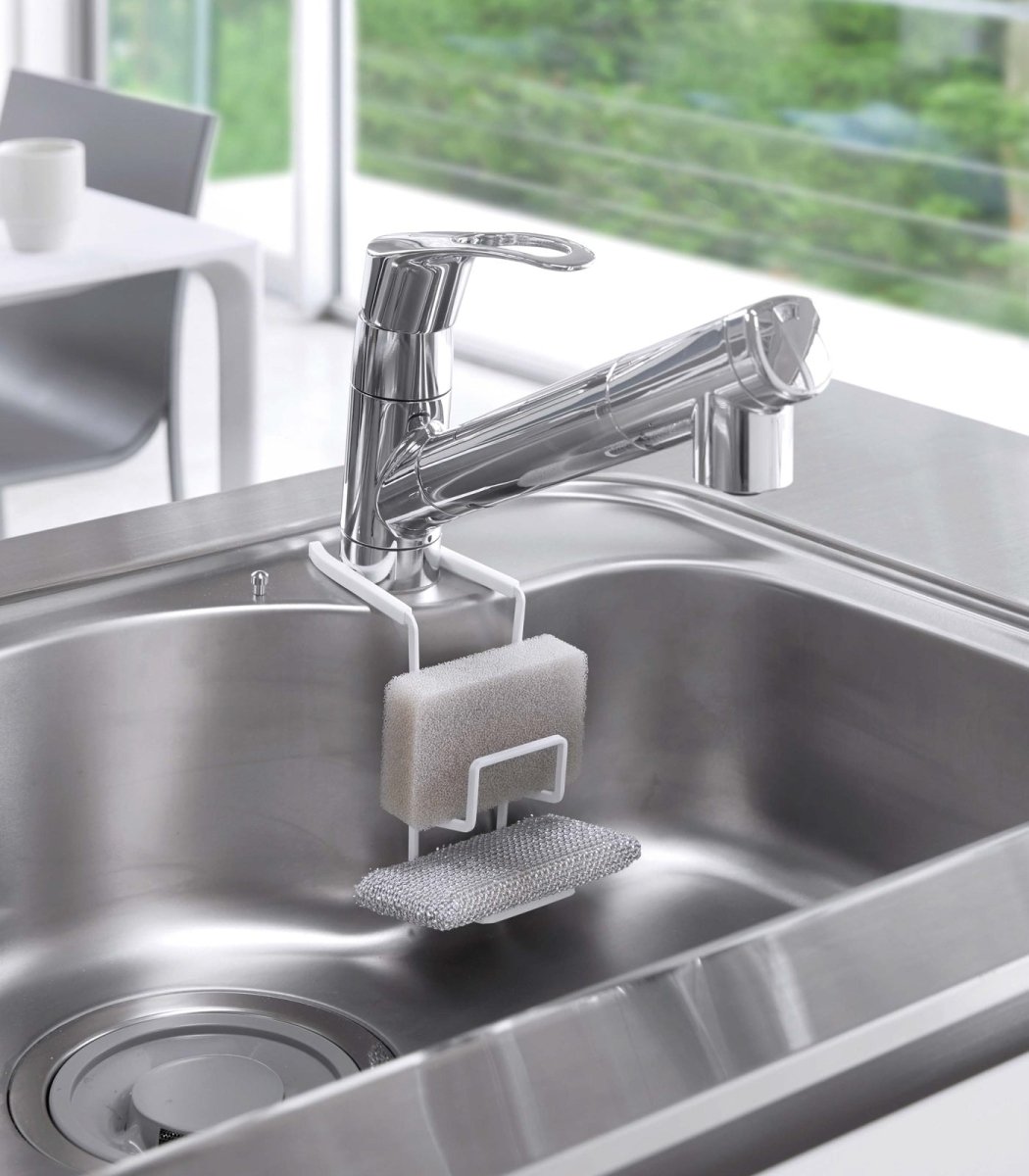 Yamazaki Home Faucet - Hanging Double Sponge Holder