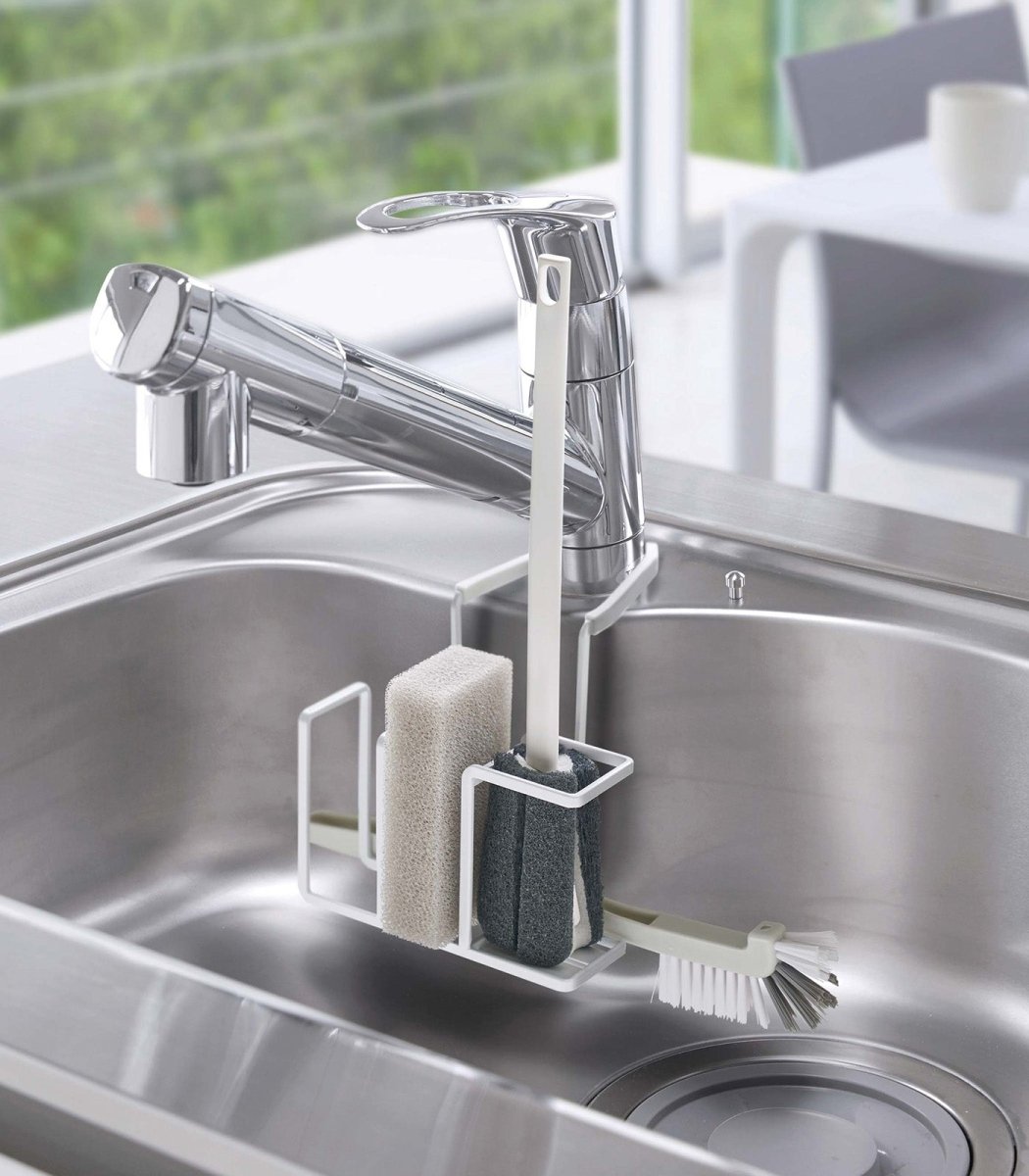 Yamazaki Home Faucet - Hanging Sponge & Brush Holder