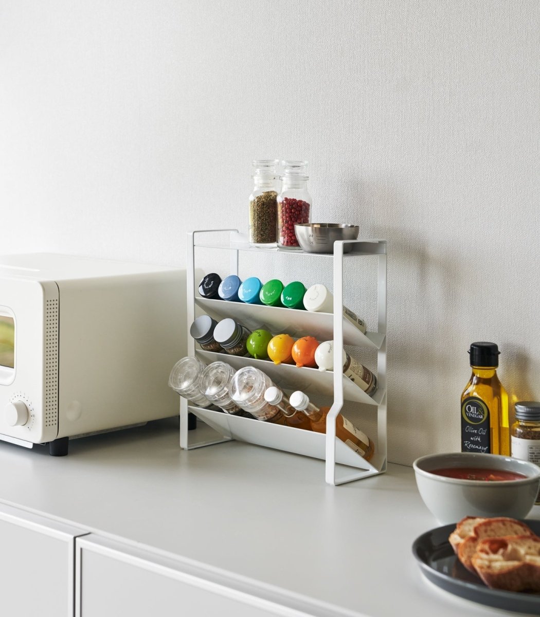 Yamazaki Home Four - Tier Slim Spice Rack - Steel