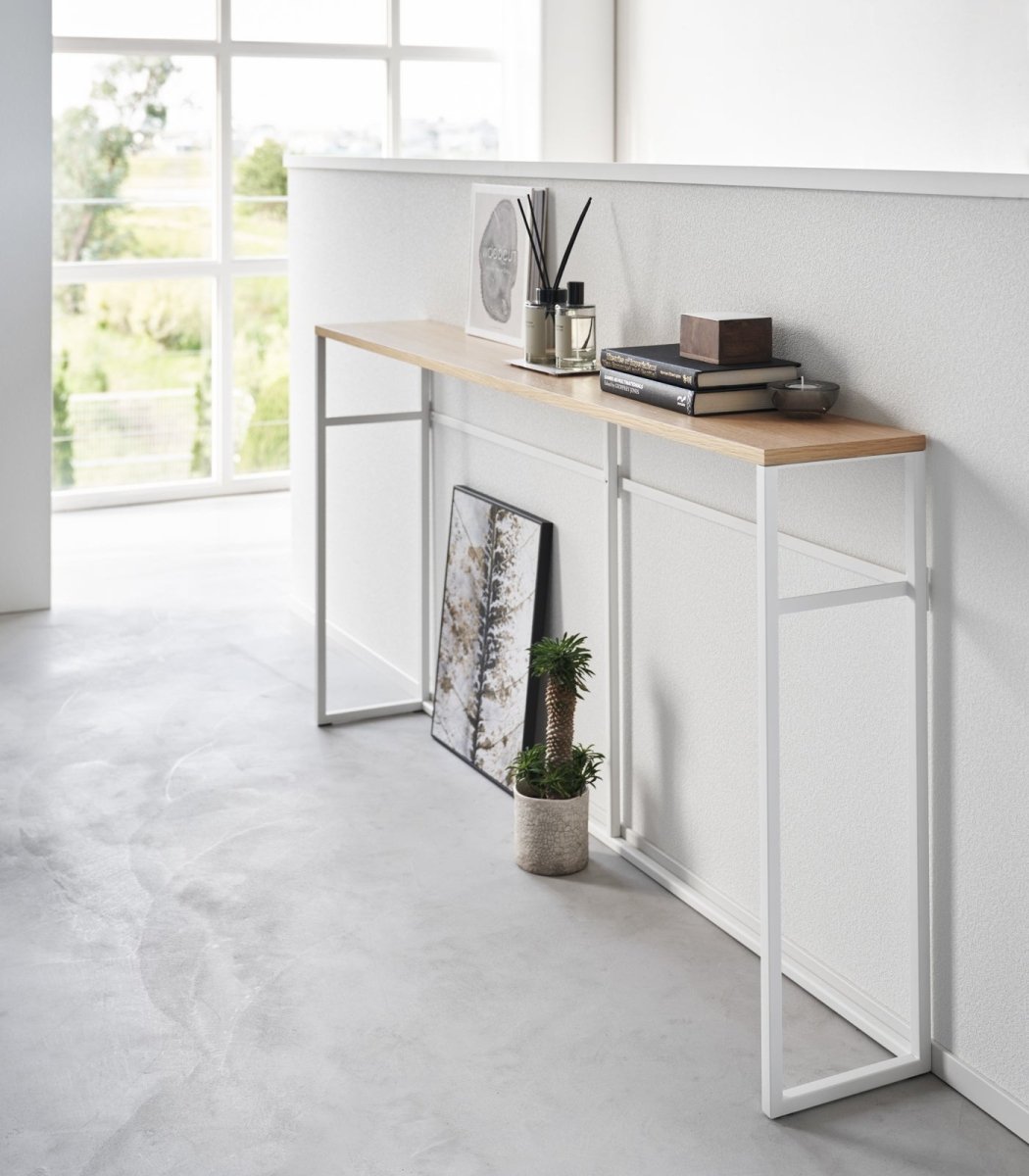 Yamazaki Home Long Steel Console Table