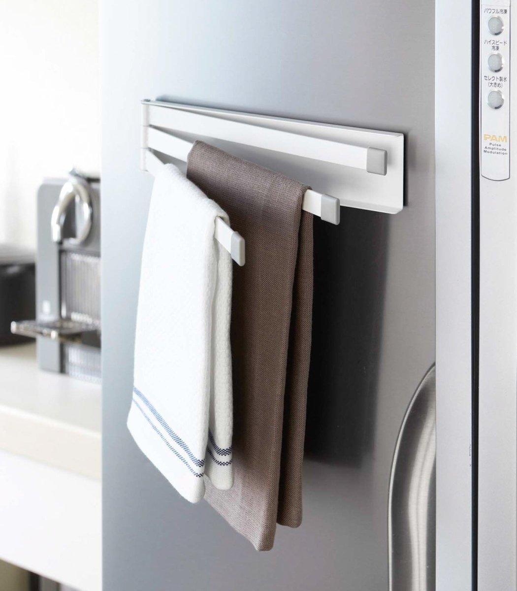 Yamazaki Home Magnetic Dish Towel Hanger - Steel