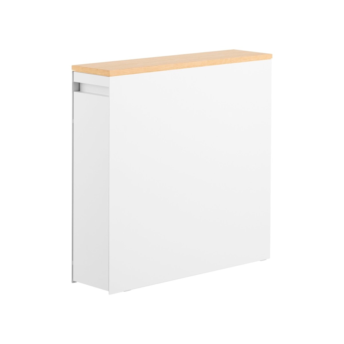 Yamazaki Home Pull - Out Bathroom Storage Cabinet with Wood Top