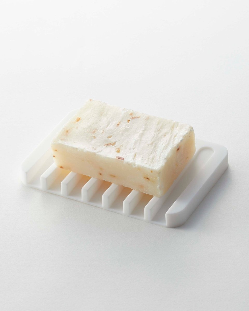 Yamazaki Home Self - Draining Silicone Soap Tray