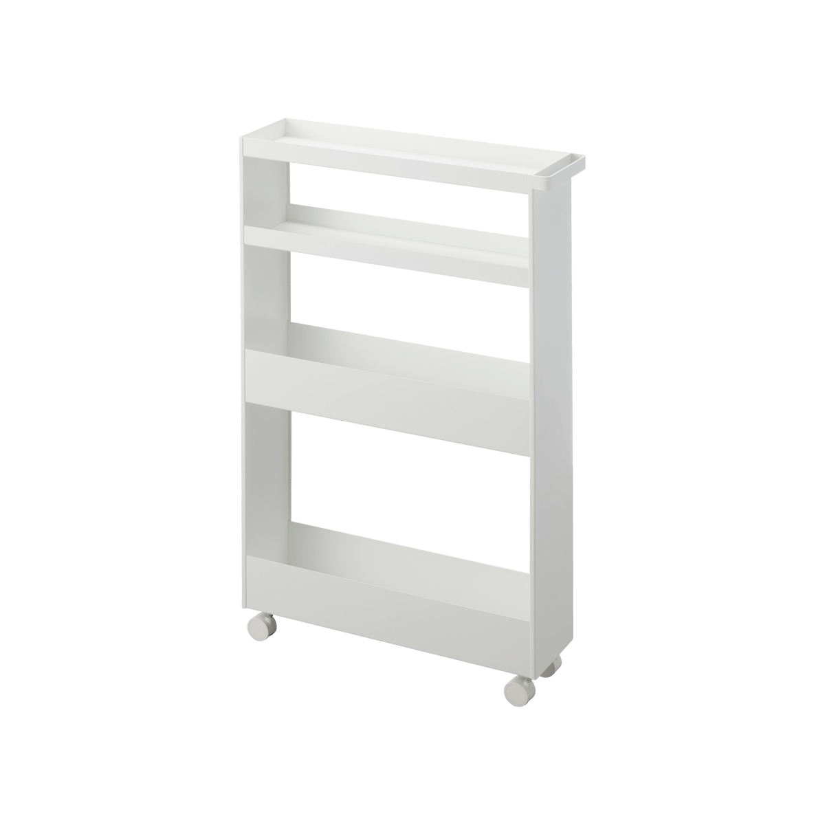 Yamazaki Home Slim Steel Rolling Storage Cart - 4 Tier 32"H Space Saving