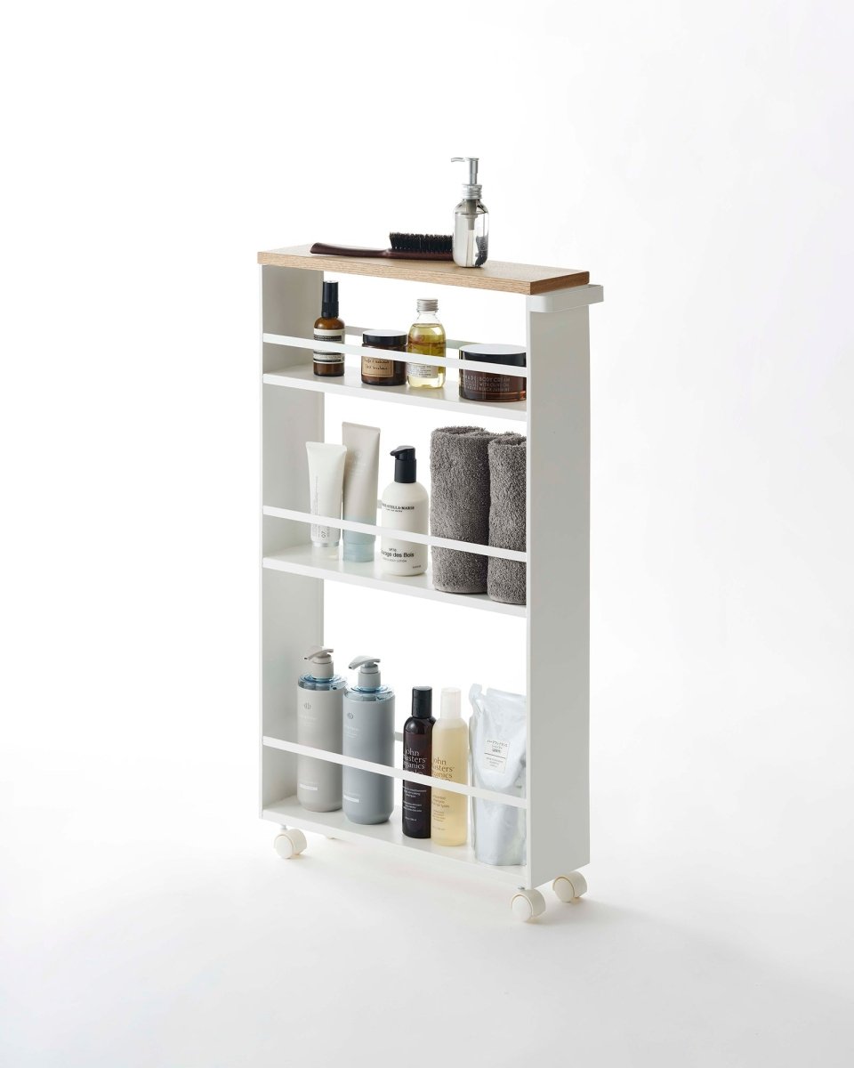 Yamazaki Home Slim Steel Storage Cart, 32" H