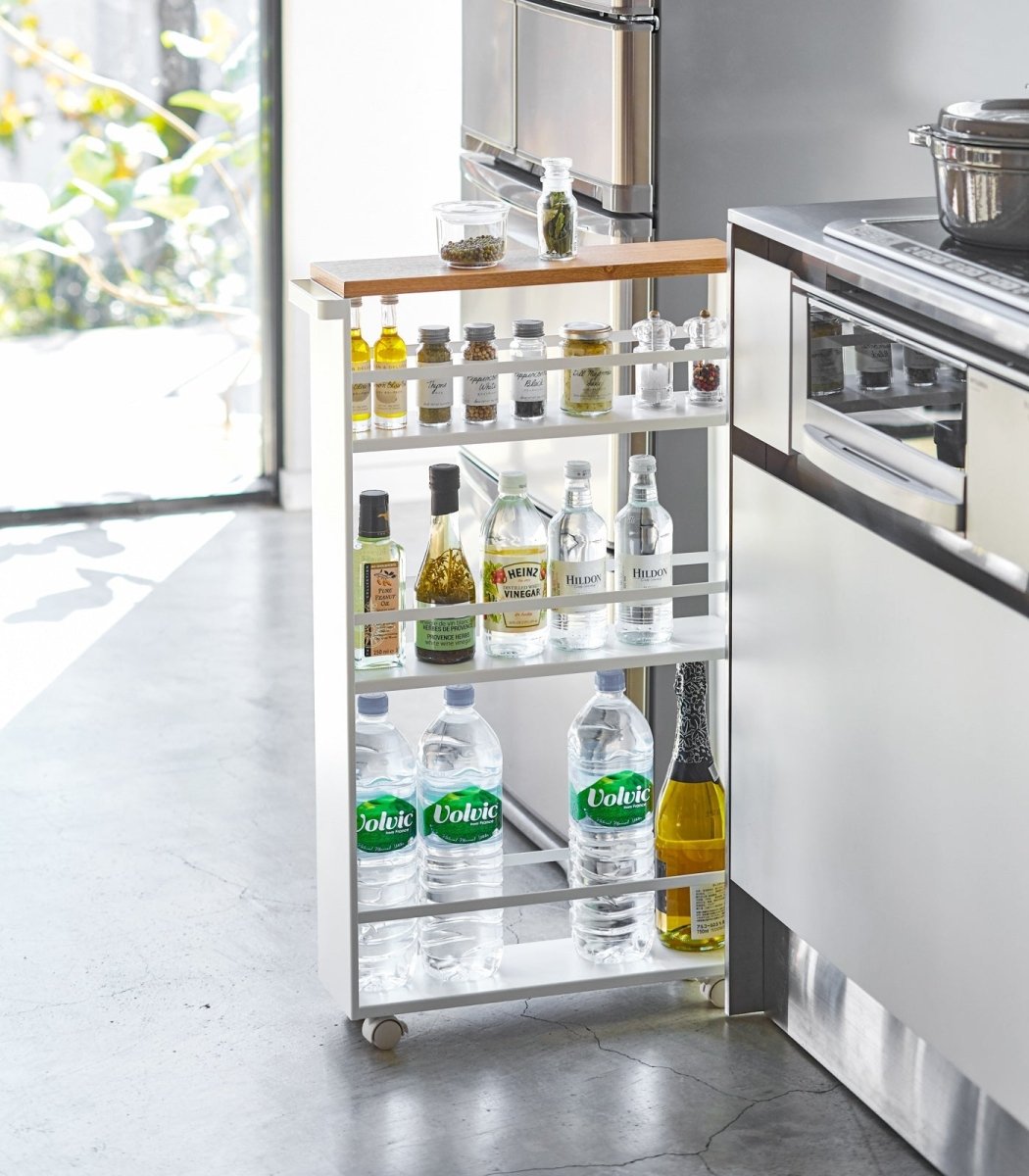 Yamazaki Home Slim Steel Storage Cart, 32" H