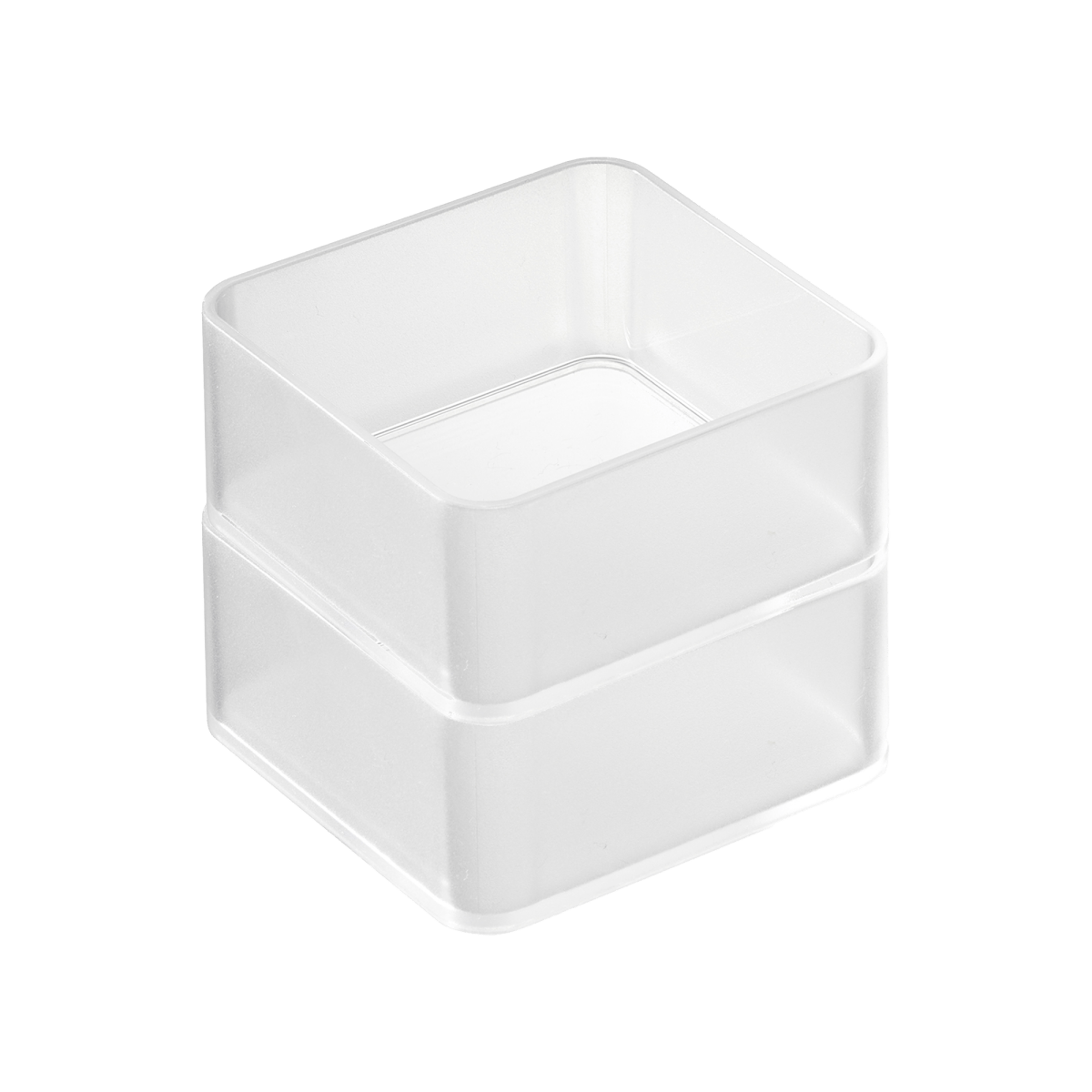 Yamazaki Home Stackable Clear Organizers, Set of 2