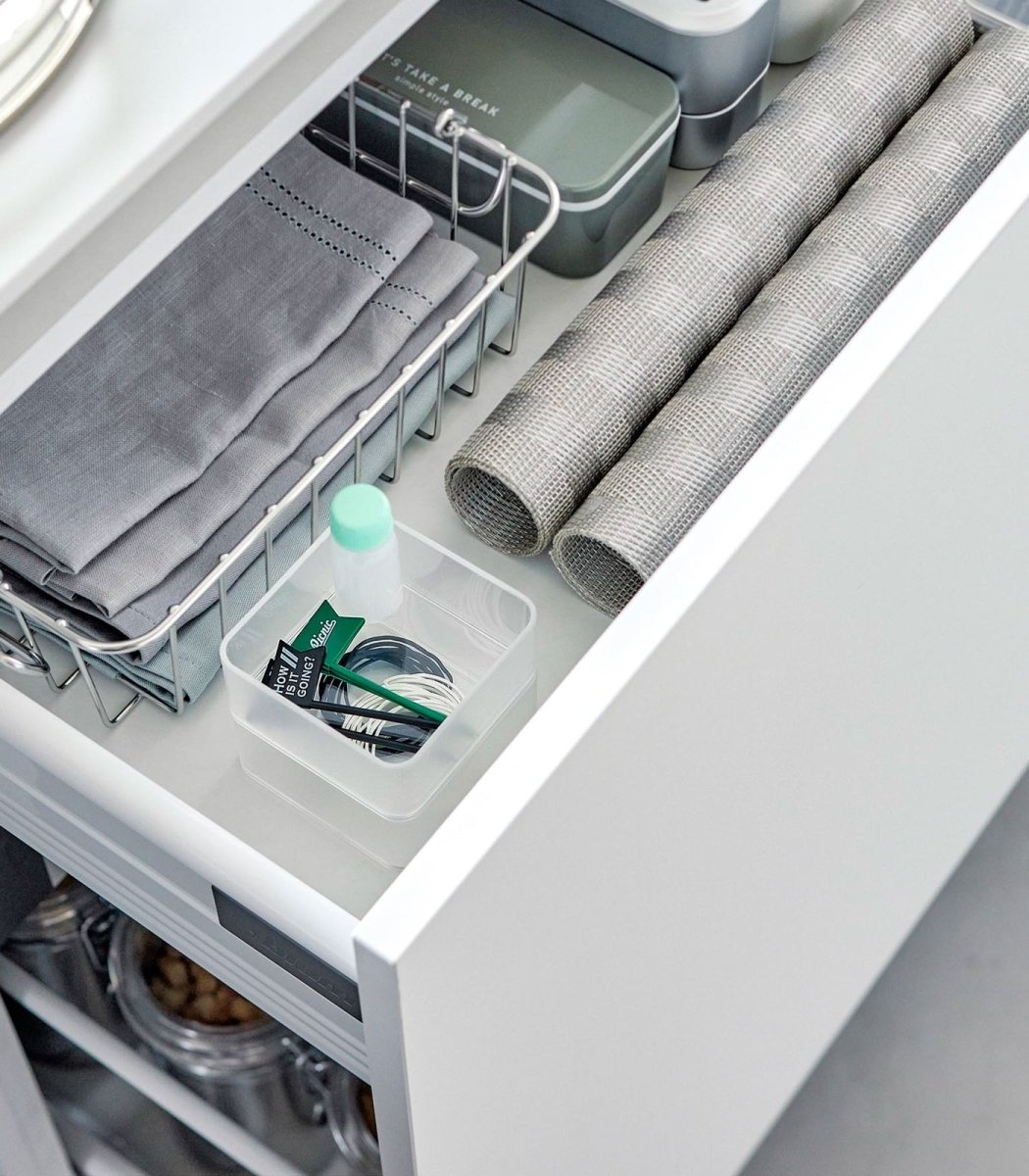 Yamazaki Home Stackable Clear Drawer Organizers, Set of 2