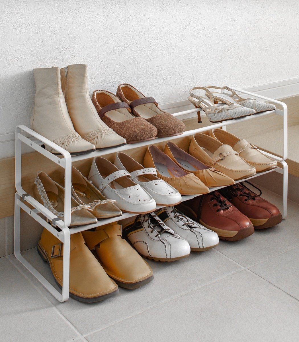 Yamazaki Home Stackable Shoe Rack, 7" H