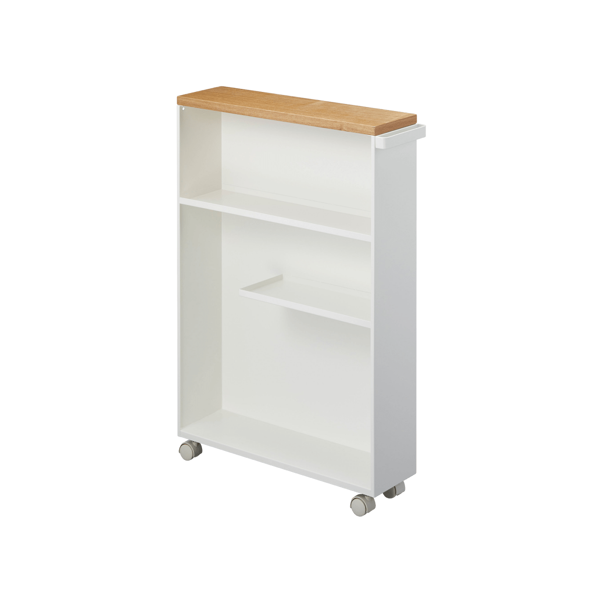 Yamazaki Home Rolling Steel Storage Cart, 27" H