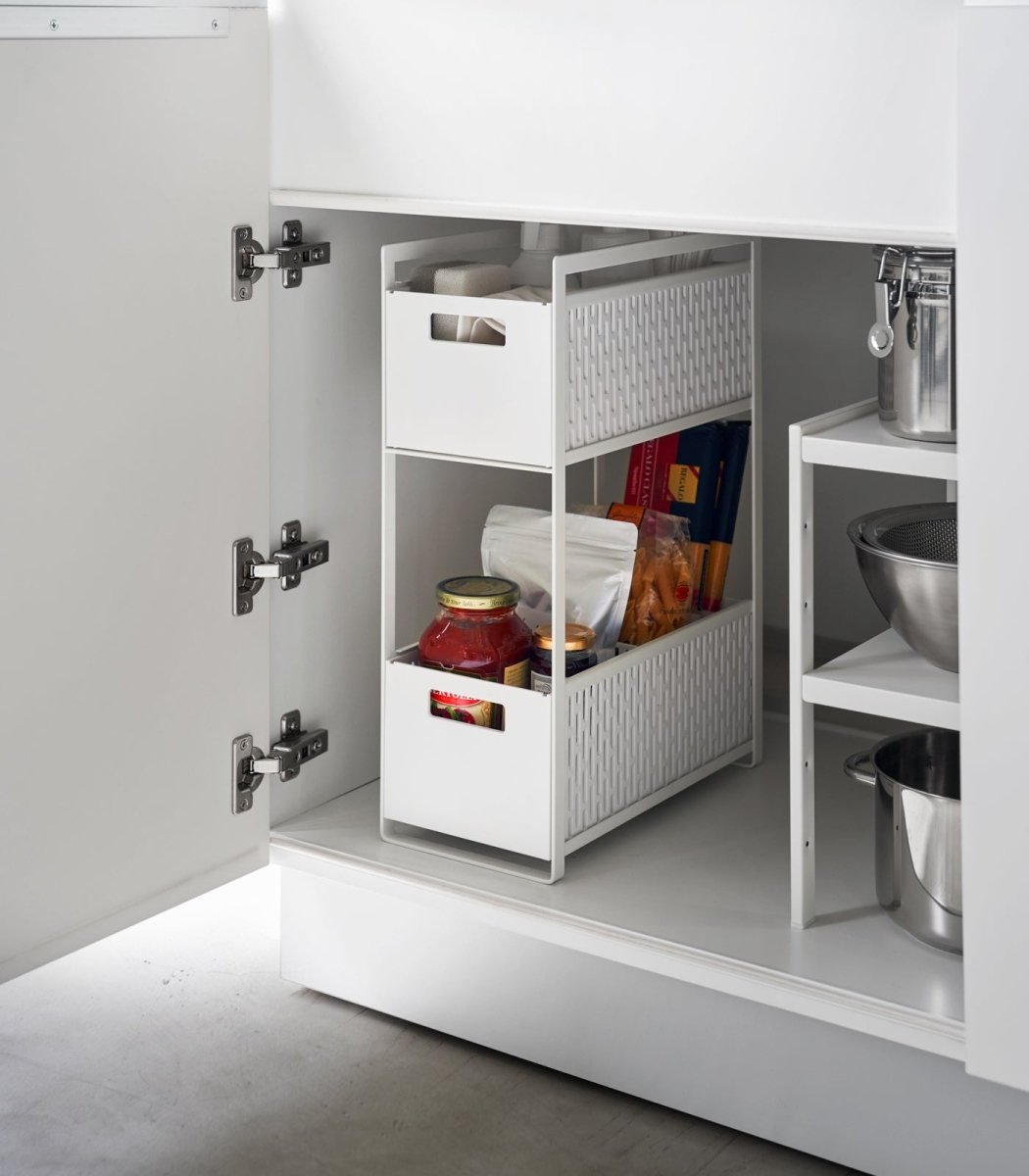 Yamazaki Home Two - Tier Cabinet Storage Basket