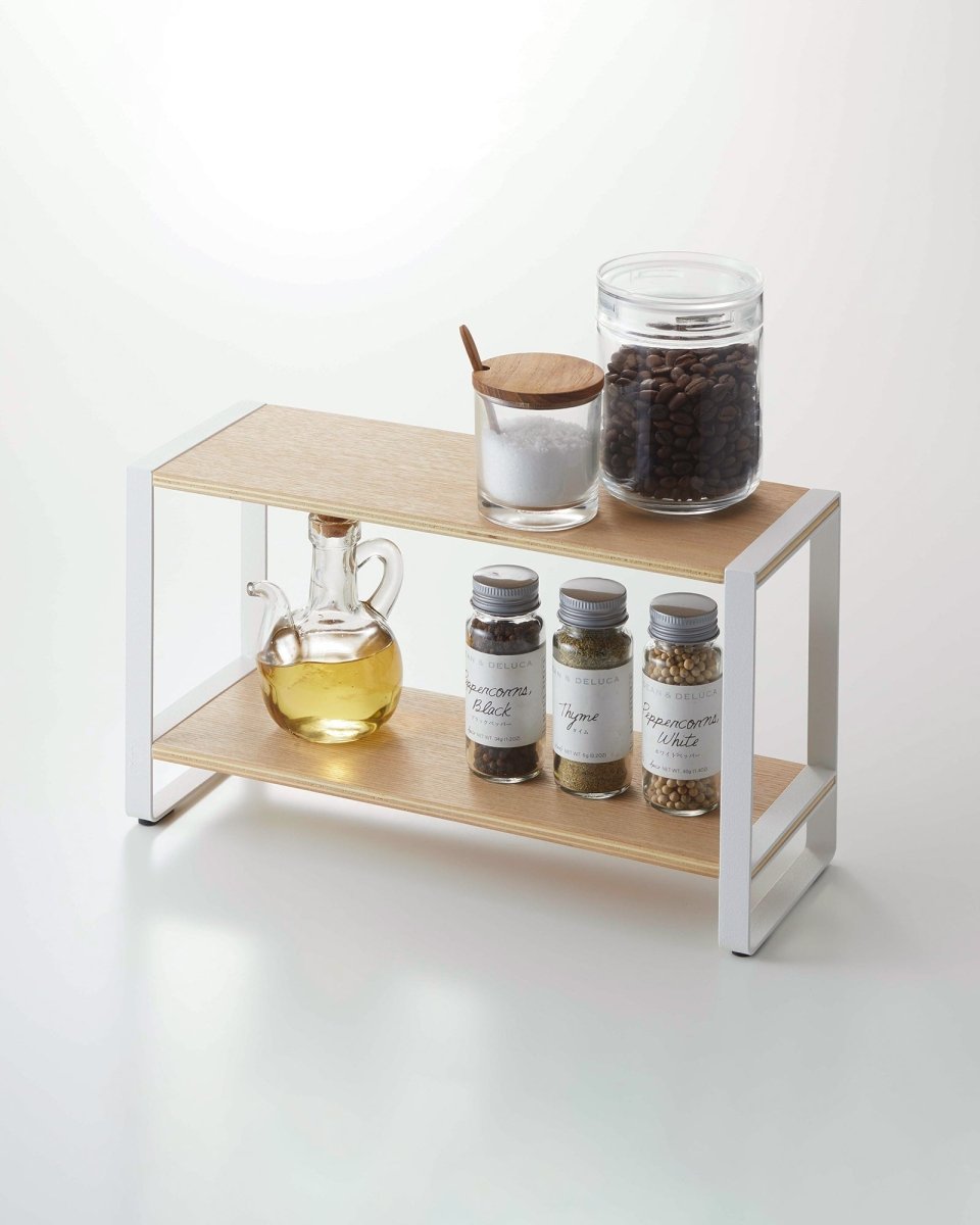 Yamazaki Home Two - Tier Countertop Shelf Riser