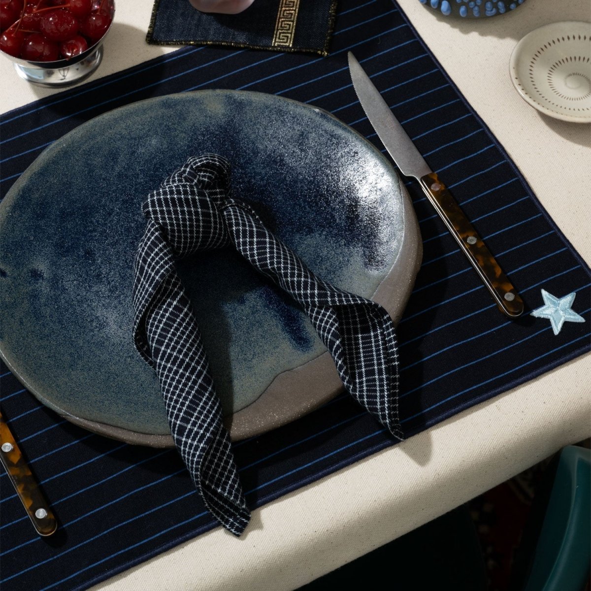 ATELIER SAUCIER Yearbook Stripe Placemat - lily & onyx