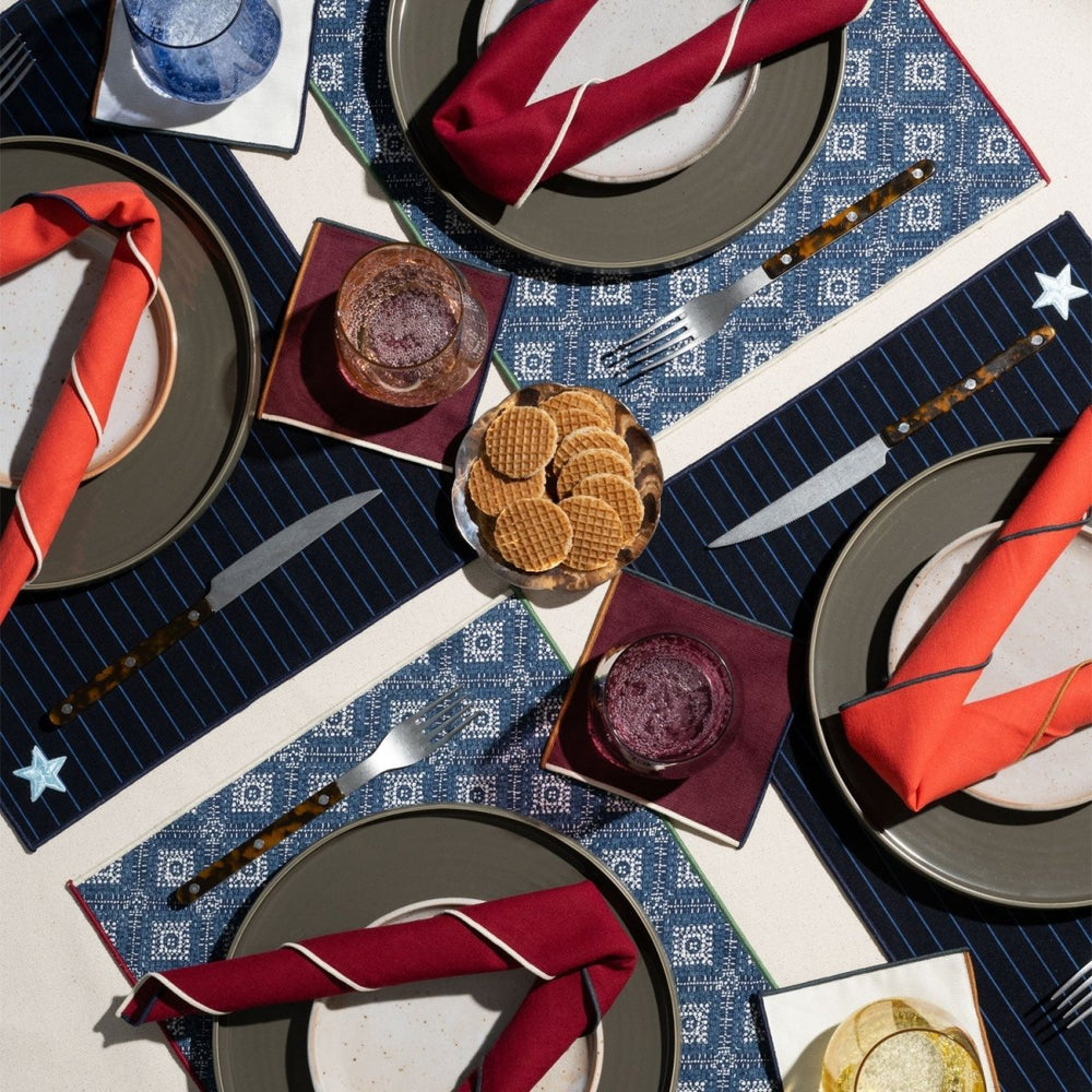 
                      
                        ATELIER SAUCIER Yearbook Stripe Placemat - lily & onyx
                      
                    