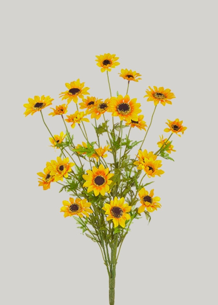 Afloral Yellow Artificial Black - Eyed - Susan Wildflower Bush - 25" - lily & onyx