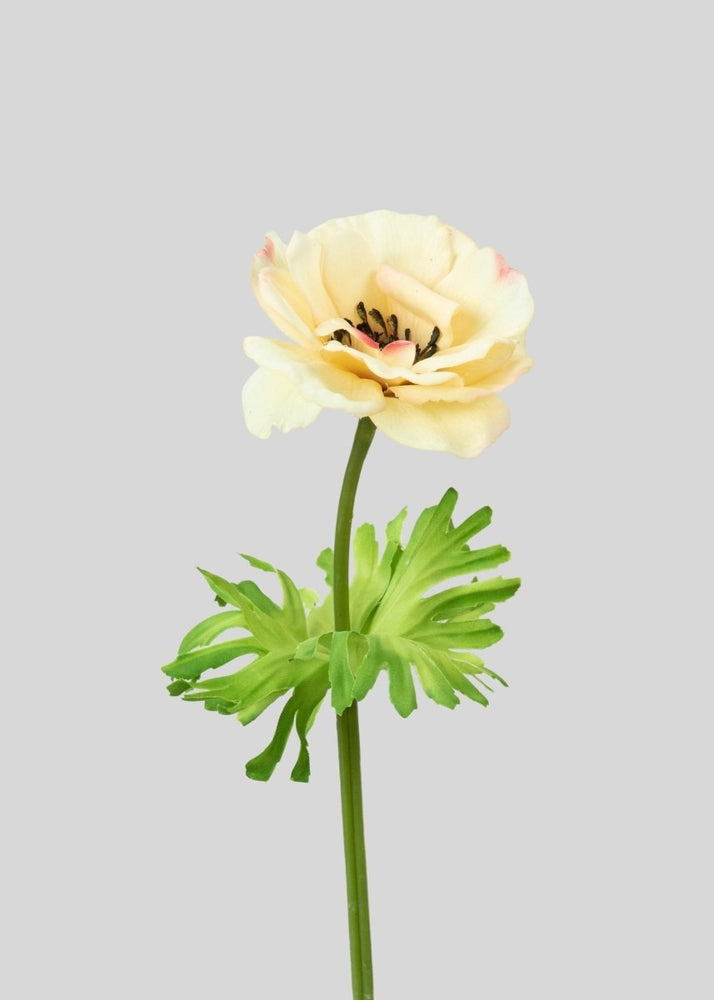 Afloral Yellow Real Touch Artificial Buttercup Fake Flower - 20.5" - lily & onyx
