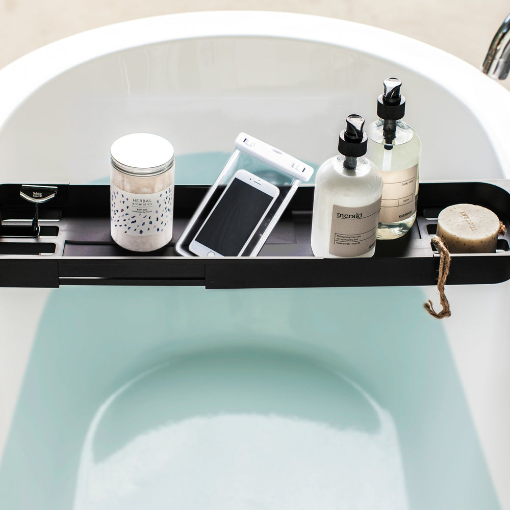 
                      
                        Expandable Bathtub Caddy, 2" H
                      
                    