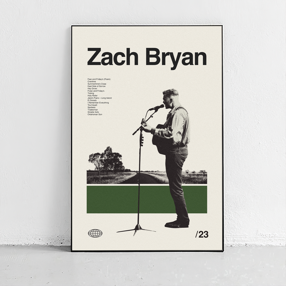 Zach Bryan Art Print