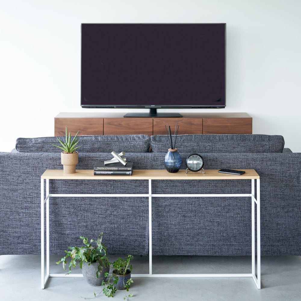 
                      
                        Long Steel Console Table
                      
                    