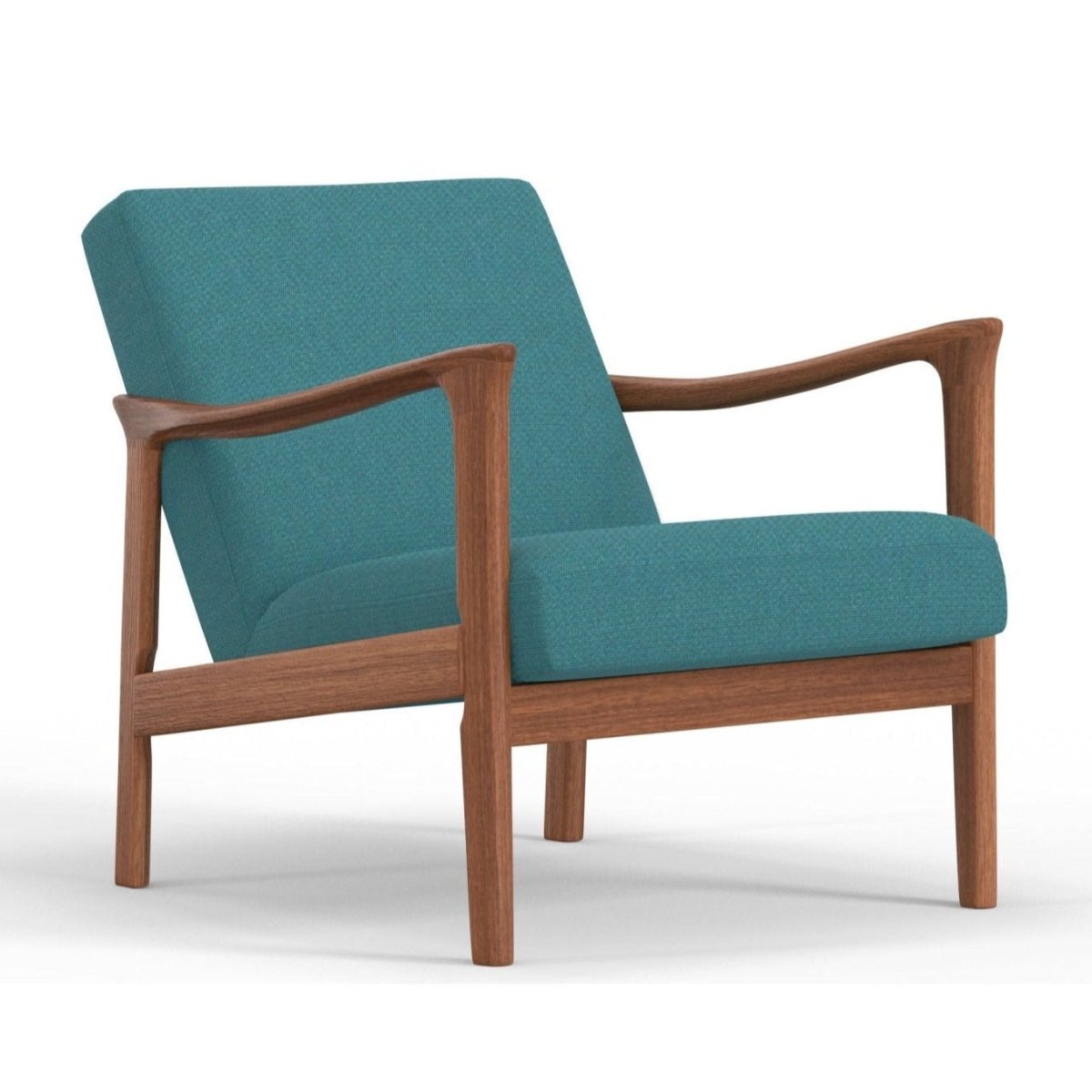 Alpine Furniture Zephyr Lounge Chair, Turquoise - lily & onyx