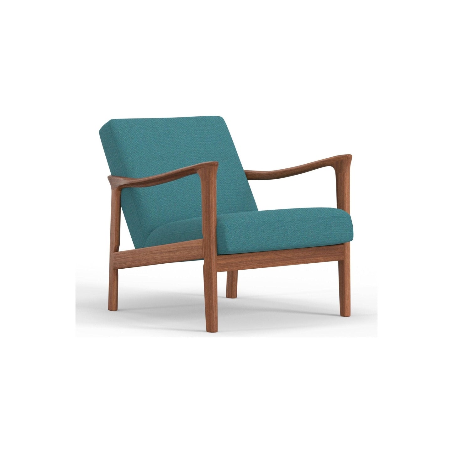 Zephyr Lounge Chair, Turquoise