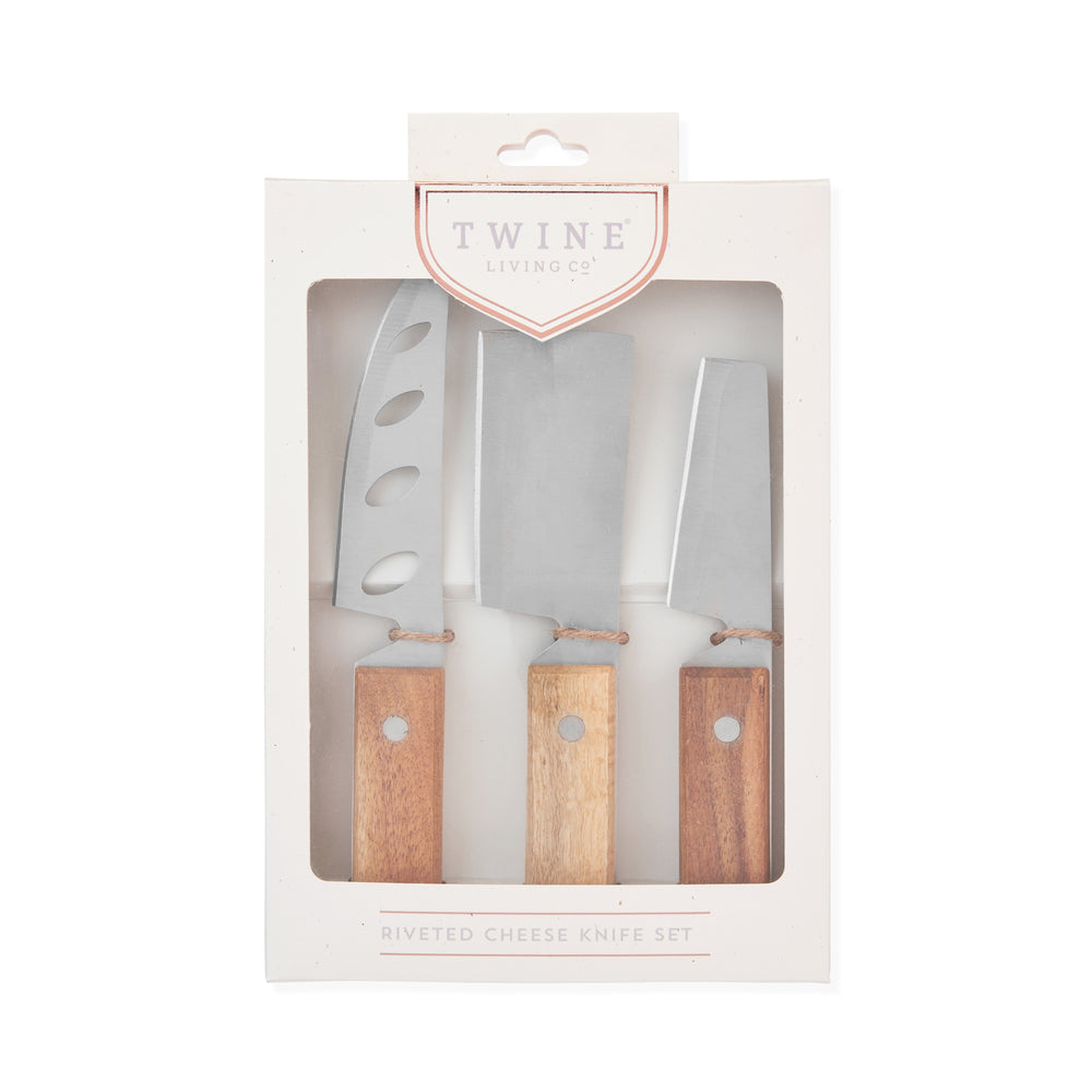 
                      
                        Rustic Stainless Steel Cheese Tools, Set of 3
                      
                    