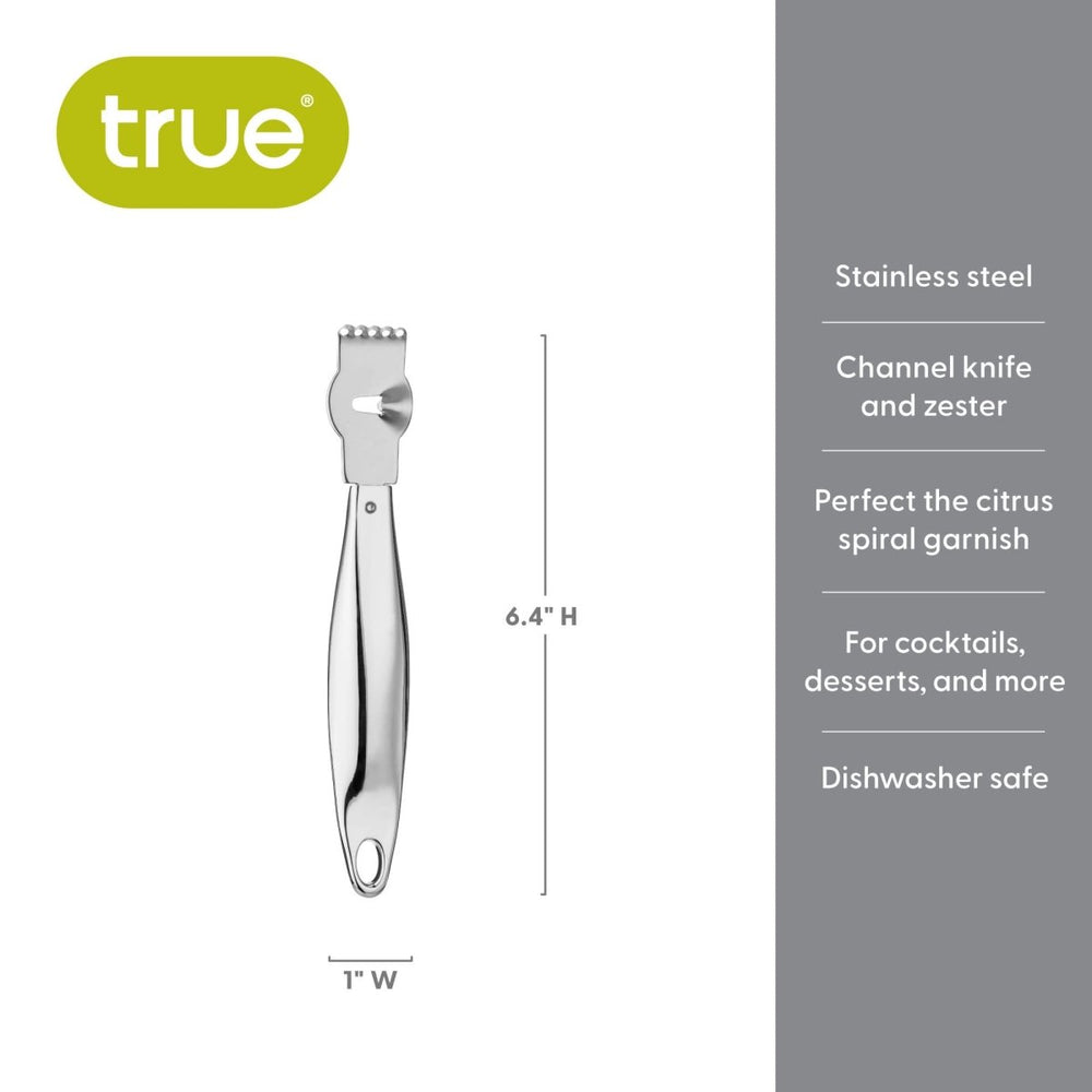 
                      
                        TRUE Zesty Citrus Zester & Channel Knife in Stainless Steel - lily & onyx
                      
                    
