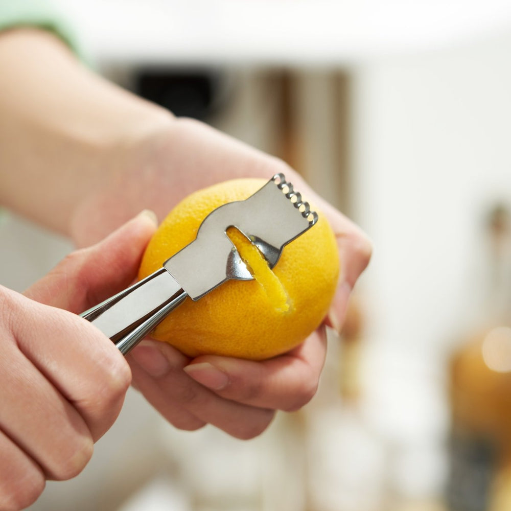 TRUE Zesty Citrus Zester & Channel Knife in Stainless Steel - lily & onyx