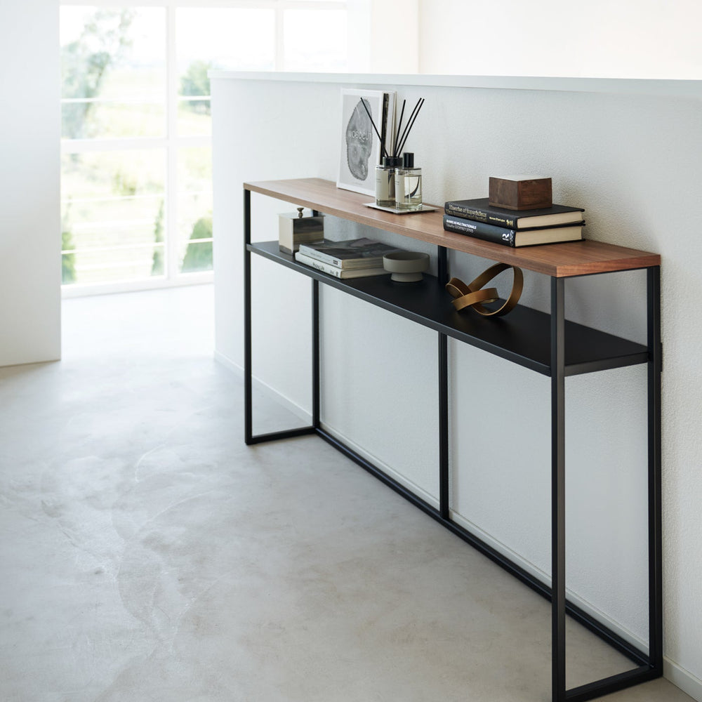 
                      
                        Long Steel Console Table
                      
                    