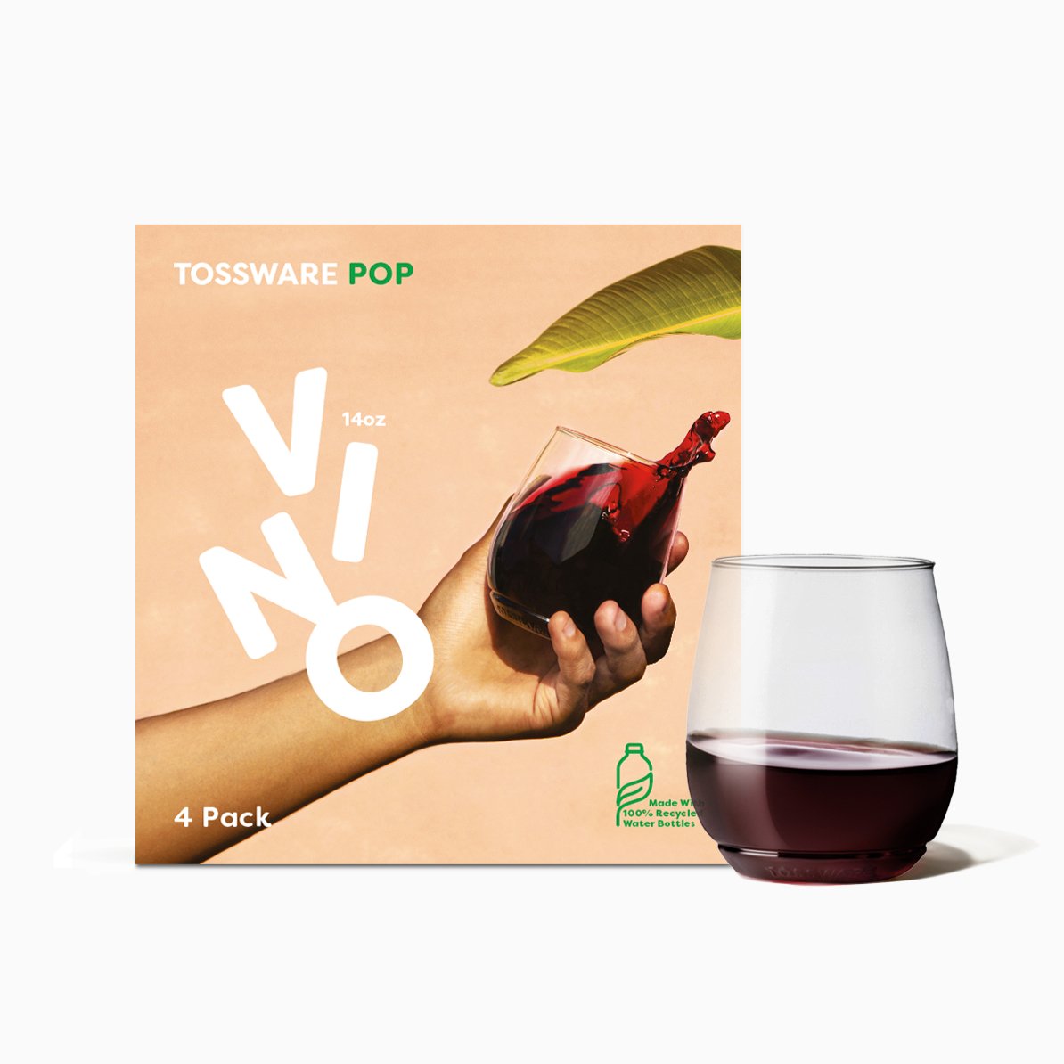 TOSSWARE 100% rPET POP 14oz Vino - lily & onyx