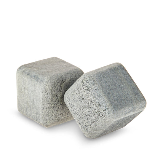 Viski Large Glacier Rocks Soapstone Cube, Set of 2 - lily & onyx