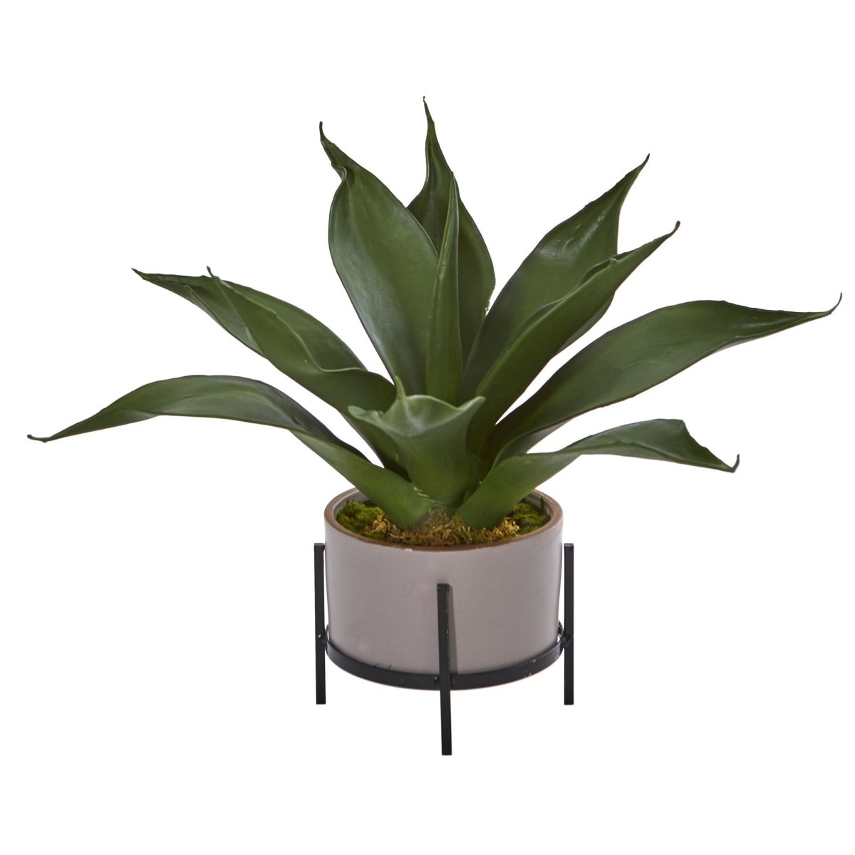 Load image into Gallery viewer, Nearly Natural 14” Agave Succulent In Decorative Planter - lily &amp;amp; onyx
