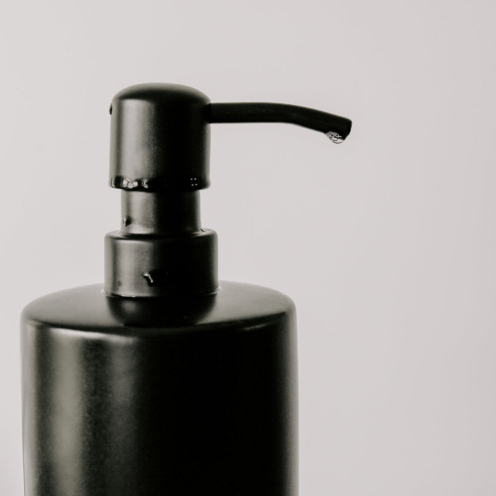 
                      
                        Sweet Water Decor 15oz Black Stoneware Dish Soap Dispenser - lily & onyx
                      
                    