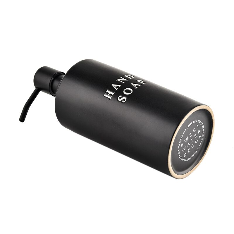
                      
                        Sweet Water Decor 15oz Black Stoneware Hand Soap Dispenser - lily & onyx
                      
                    