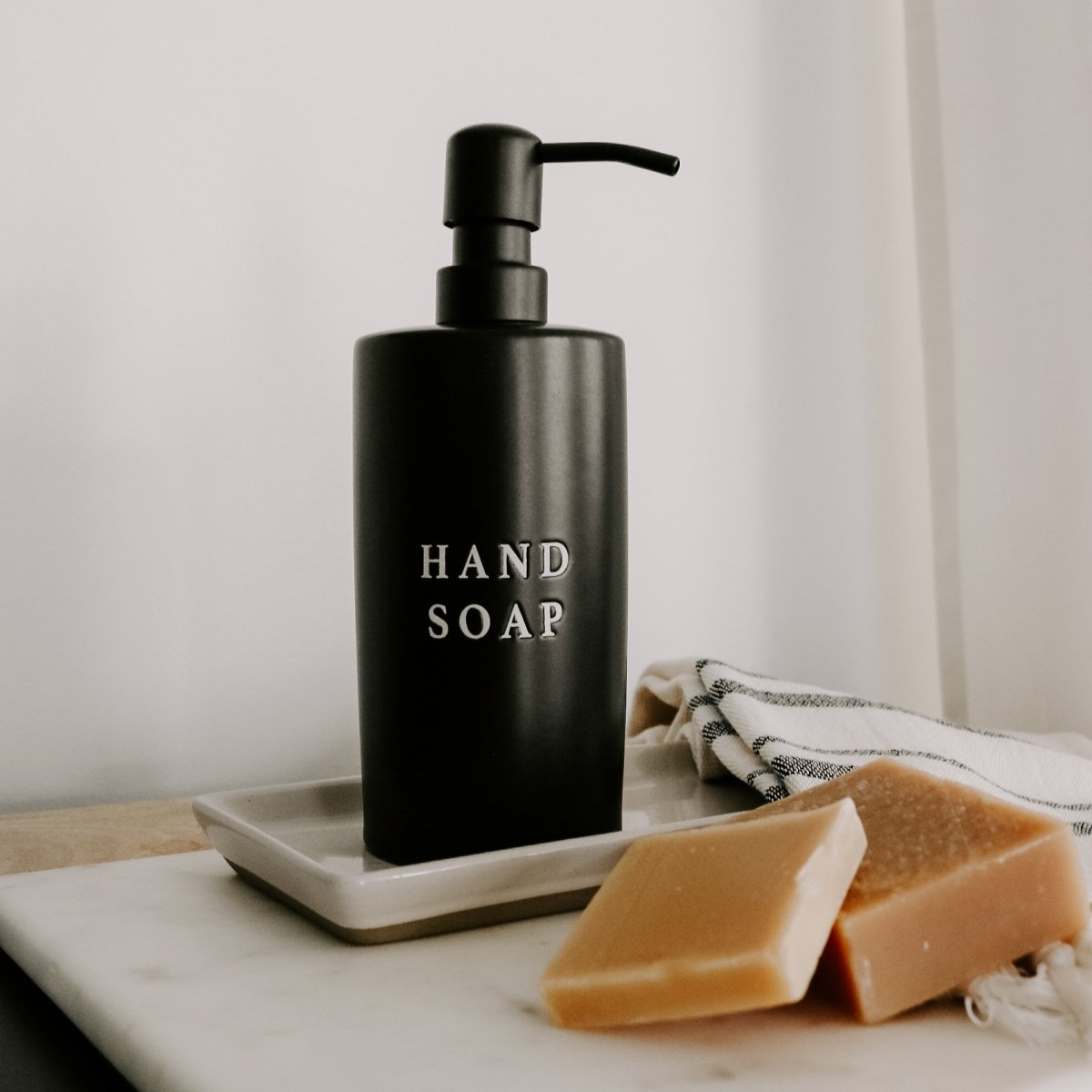Black Hands and Dishes bottles, Kitchen soap dispensers