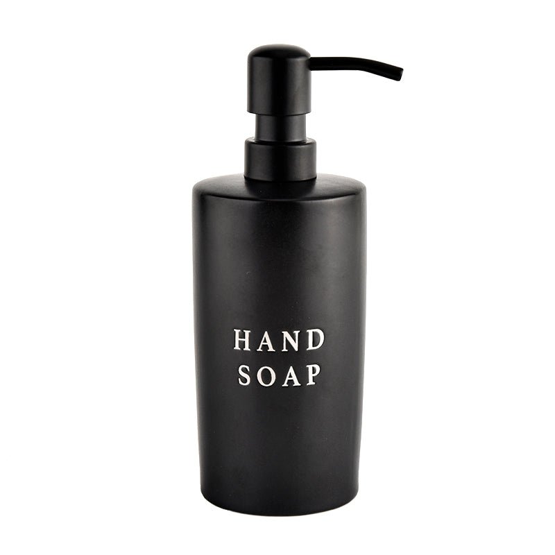 
                      
                        Sweet Water Decor 15oz Black Stoneware Hand Soap Dispenser - lily & onyx
                      
                    