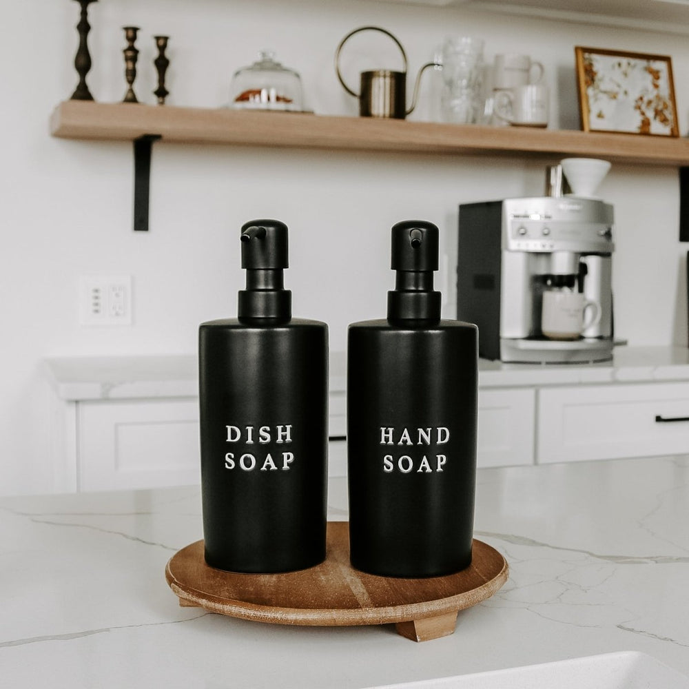 
                      
                        Sweet Water Decor 15oz Black Stoneware Hand Soap Dispenser - lily & onyx
                      
                    