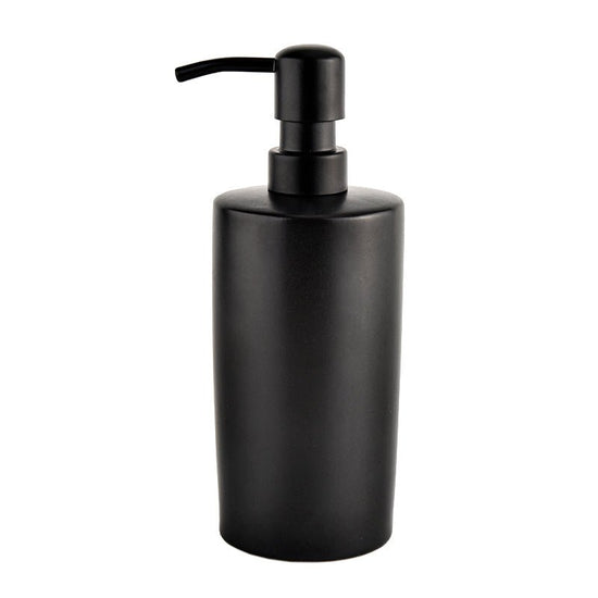 Load image into Gallery viewer, Sweet Water Decor 15oz Black Stoneware Hand Soap Dispenser - lily &amp;amp; onyx
