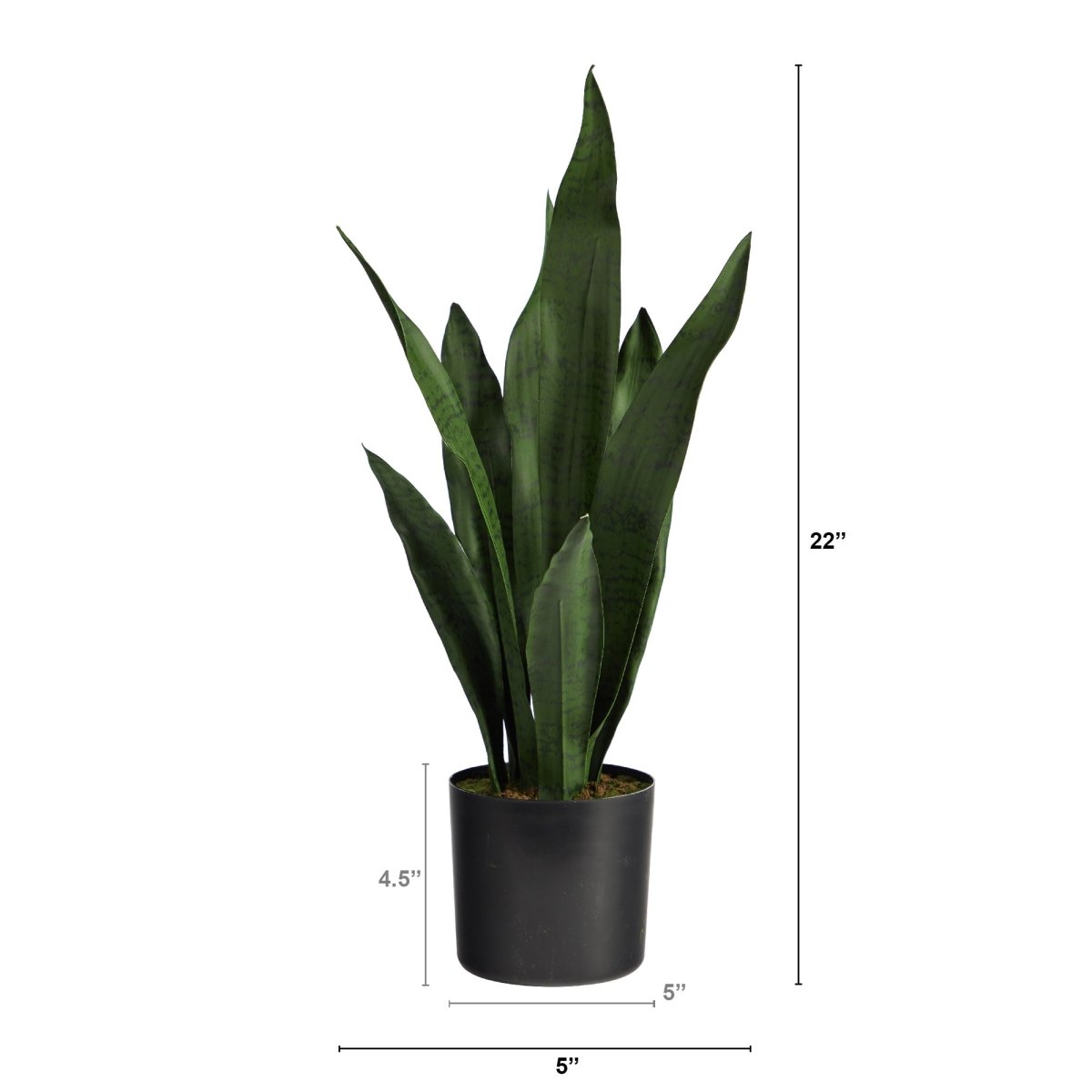 Nearly Natural 22” Sansevieria Artificial Plant - lily & onyx