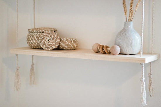 Load image into Gallery viewer, lily &amp;amp; onyx 24&amp;quot; Boho Floating Rope Shelf - lily &amp;amp; onyx

