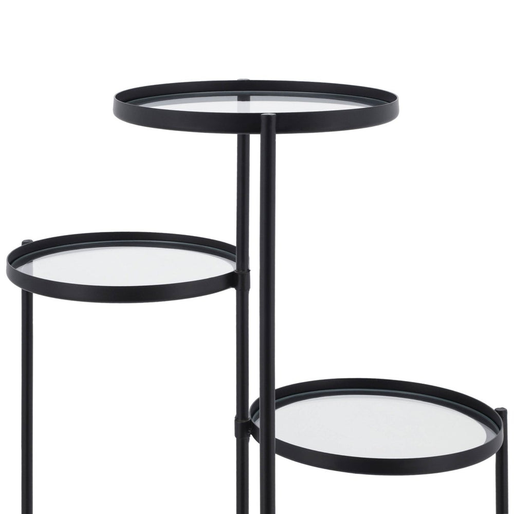 
                      
                        Sagebrook Home 3-Tier Black Metal & Glass Plant Stand, 32"H - lily & onyx
                      
                    