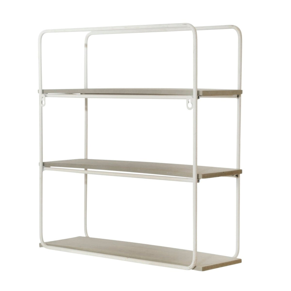 
                      
                        Sagebrook Home 3-Tier Wood & Metal Wall Shelf, Gray & White - lily & onyx
                      
                    