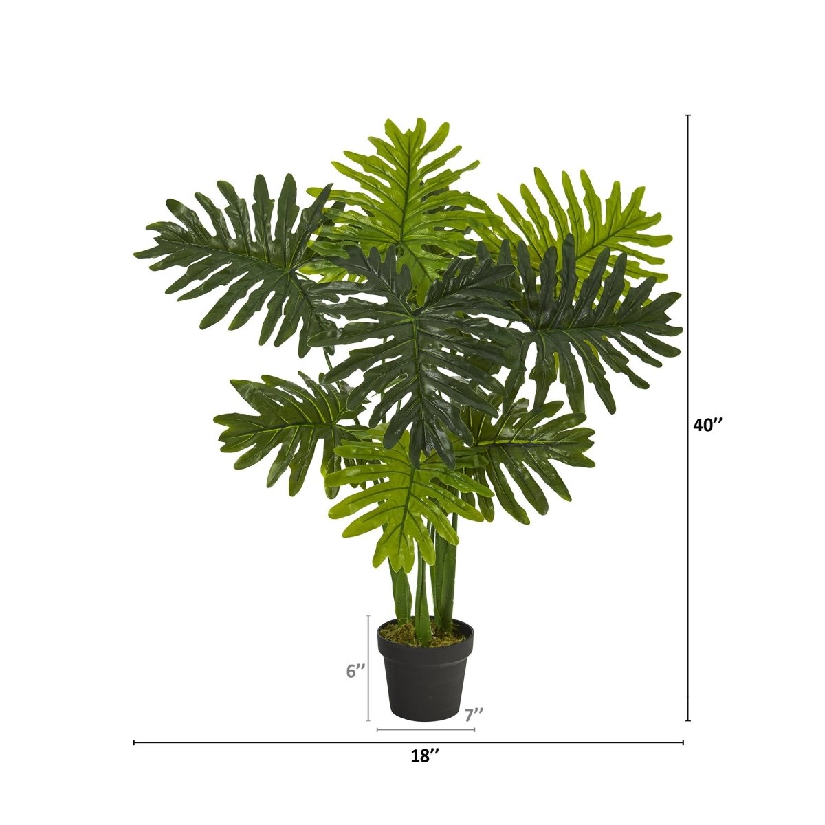 Nearly Natural 40” Philodendron Artificial Plant - lily & onyx