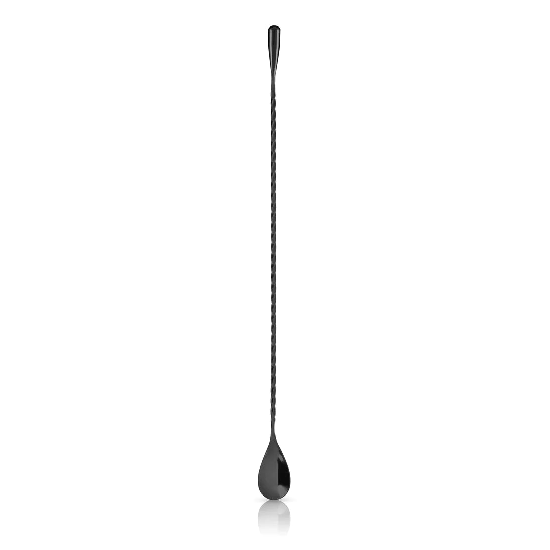 Viski 40cm Gunmetal Weighted Barspoon - lily & onyx