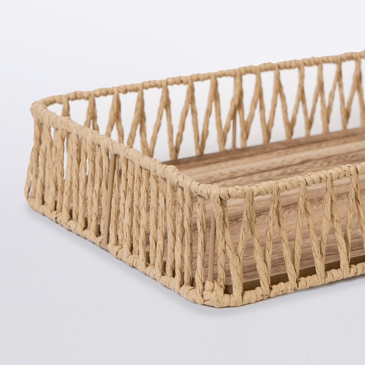 Porto Boutique 415 - Wooden Rope Tray - lily & onyx