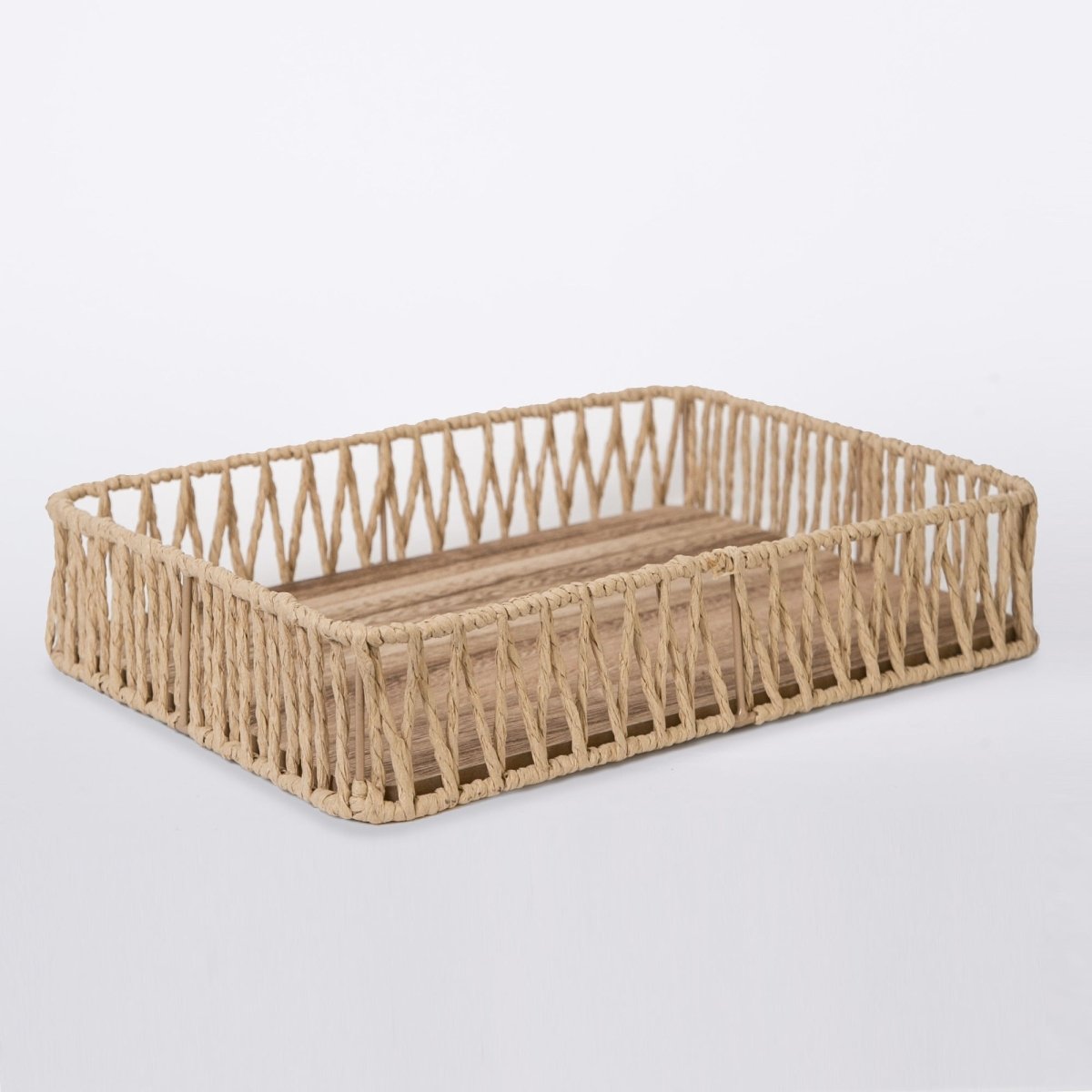 Porto Boutique 415 - Wooden Rope Tray - lily & onyx