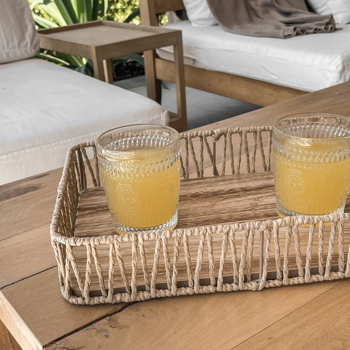 Porto Boutique 415 - Wooden Rope Tray - lily & onyx