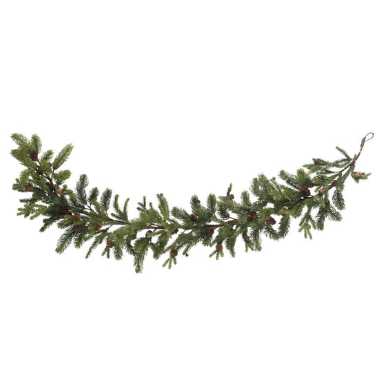 Load image into Gallery viewer, Nearly Natural 5&amp;#39; Pine &amp;amp; Pinecone Garland - lily &amp;amp; onyx
