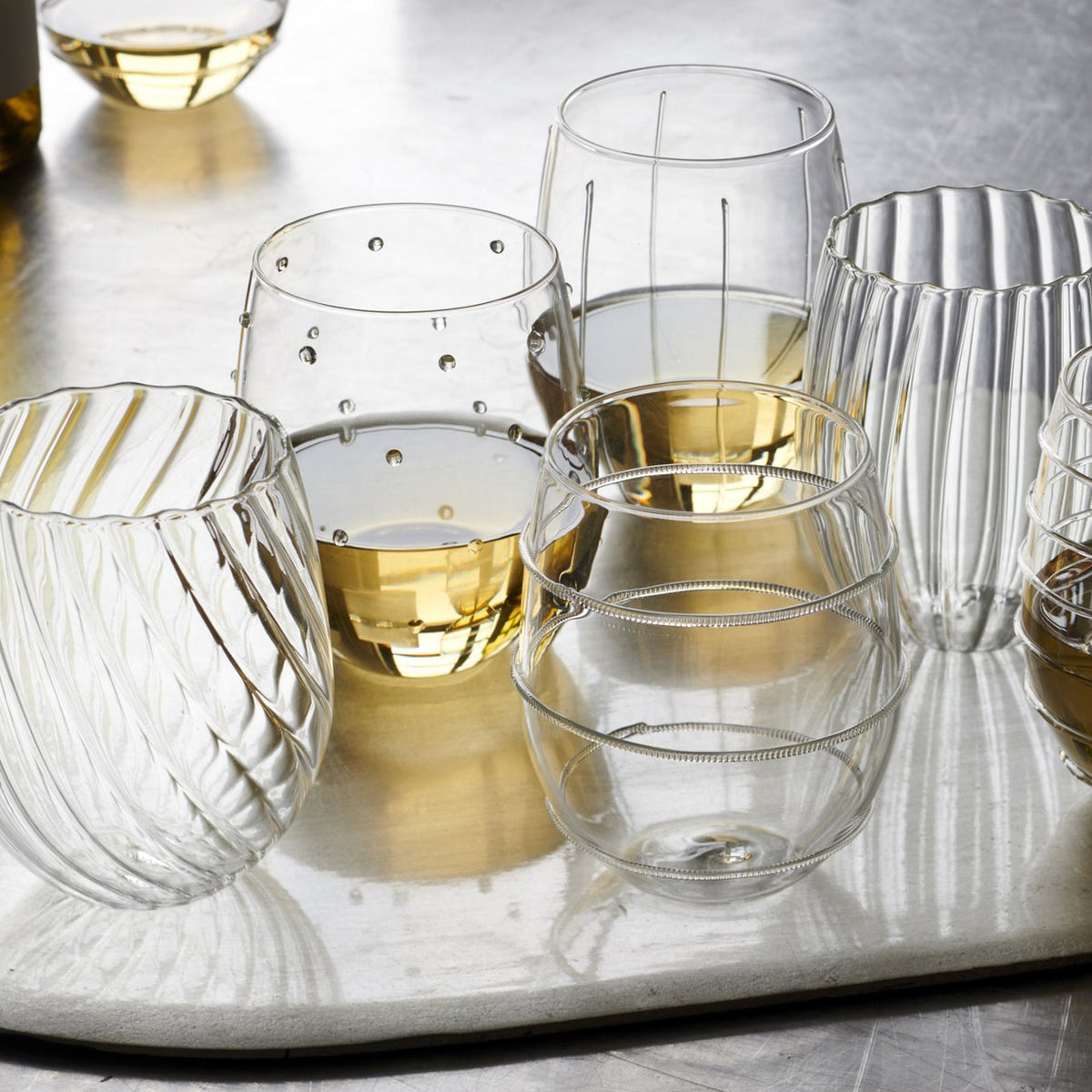 texxture Livenza™ Stemless Wine Glass, Set of 6
