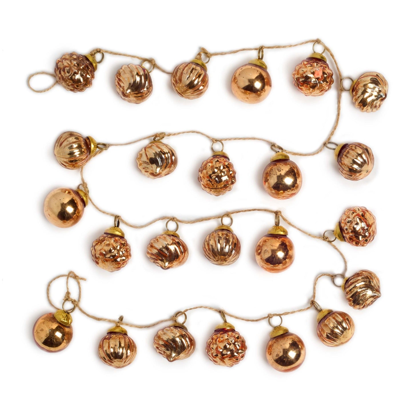 texxture Hand Blown Glass Ornament Garland - lily & onyx